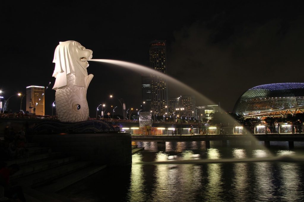 singapore, merlion, night-50548.jpg